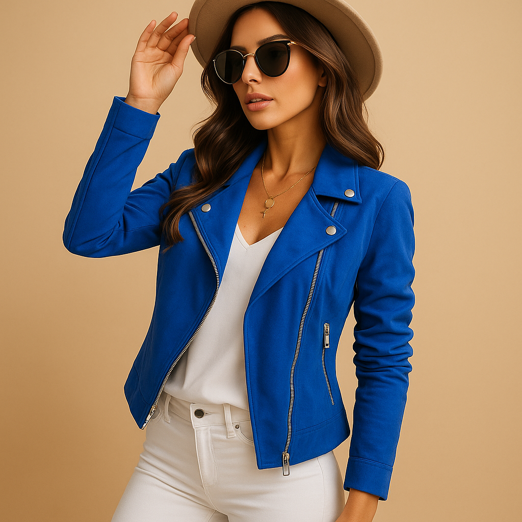 Susanna - Women's Relaxed Blazer with Zip Front - photo 2