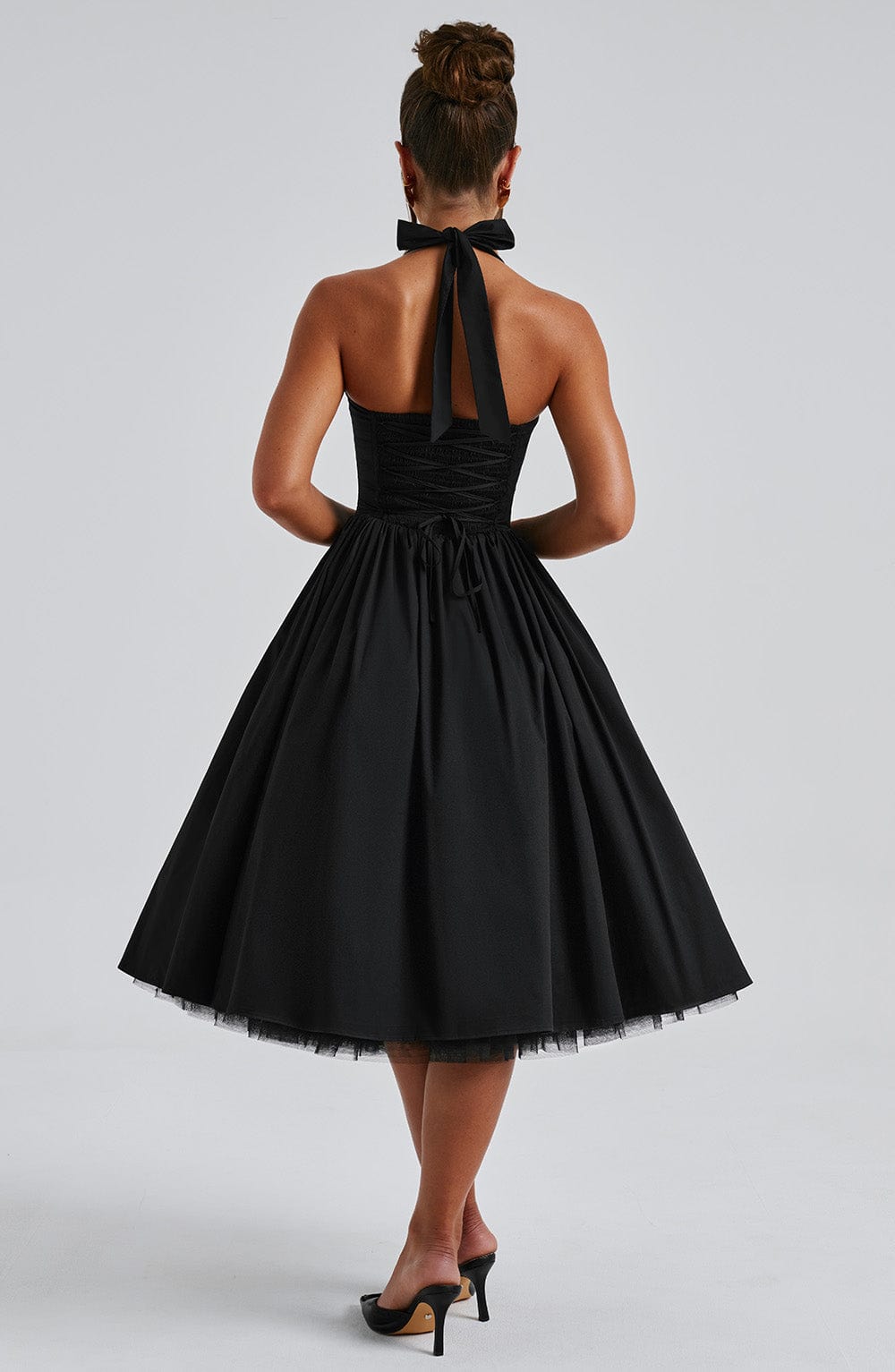 Beverly - Women's Relaxed Midi Dress with Straps
