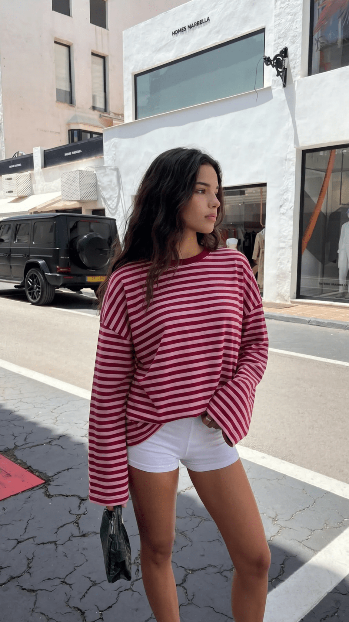 Tonya - Women's Relaxed Jumper in Knit with Stripe - photo 1