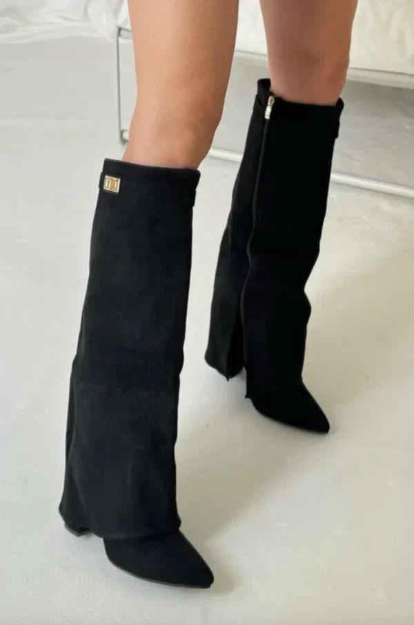 Tori - Women's Pointed Knee High Boots - photo 2