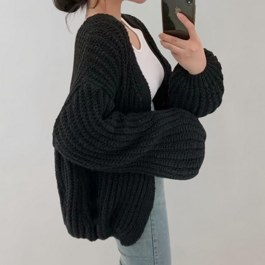 Savannah - Women's Chunky Knit Oversized Cardigan