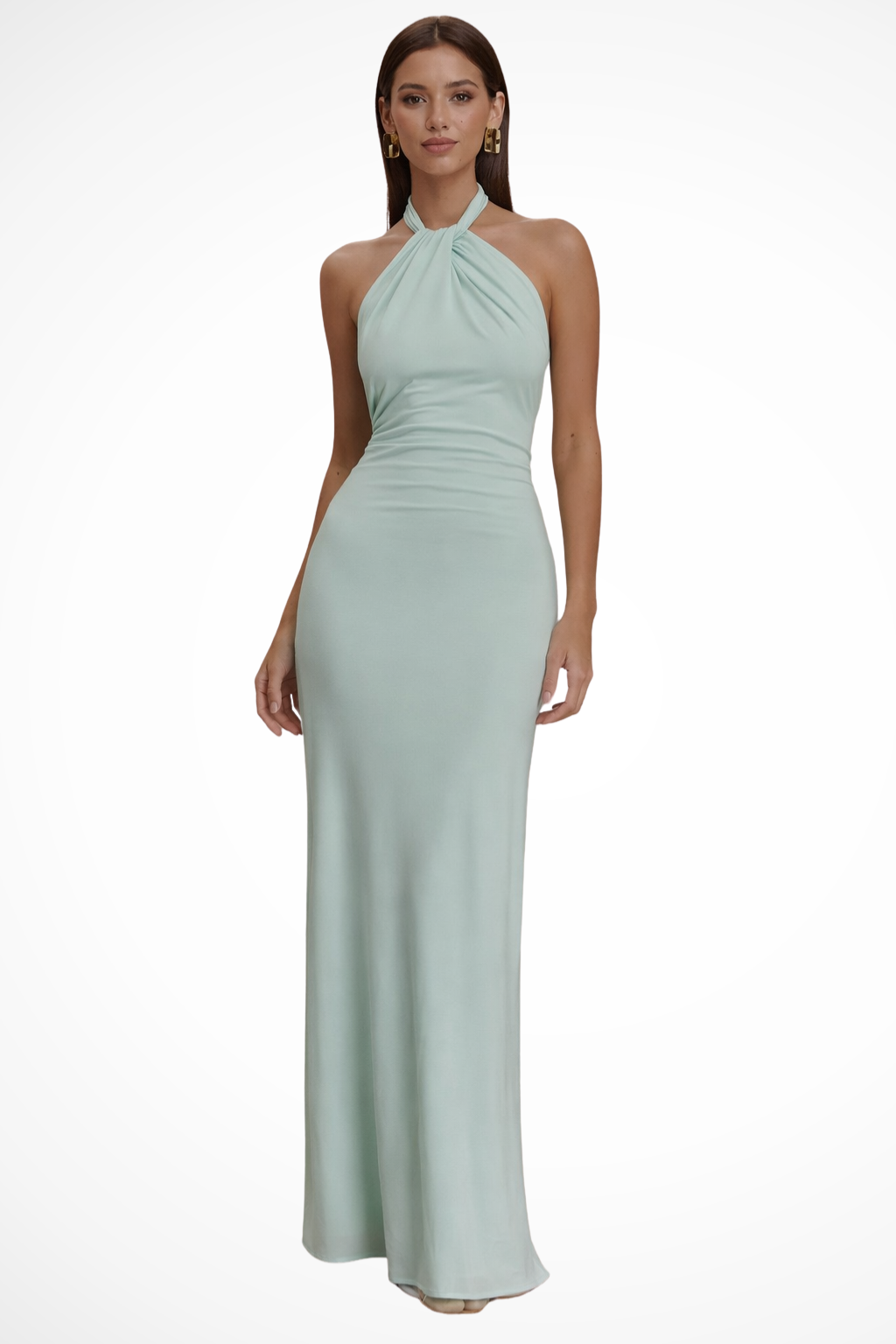 Vada - Women's Flowing Maxi Dress with Halter Neck - photo 1