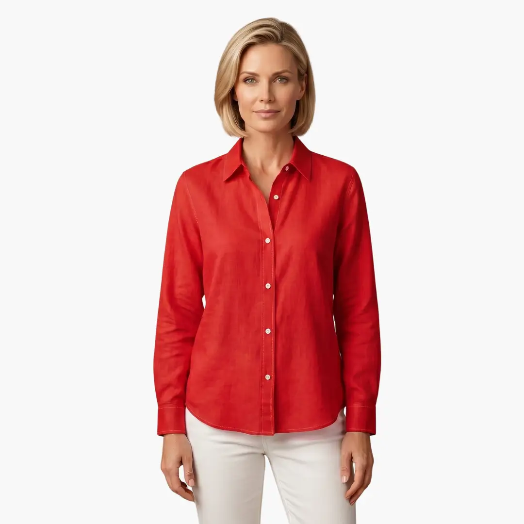 Carole - Women's Flowing Blouse with Long Sleeves