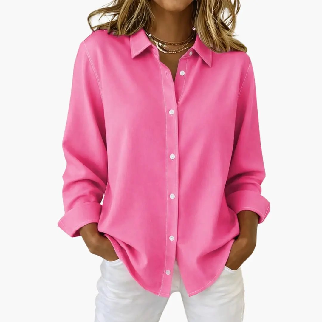Carole - Women's Flowing Blouse with Long Sleeves