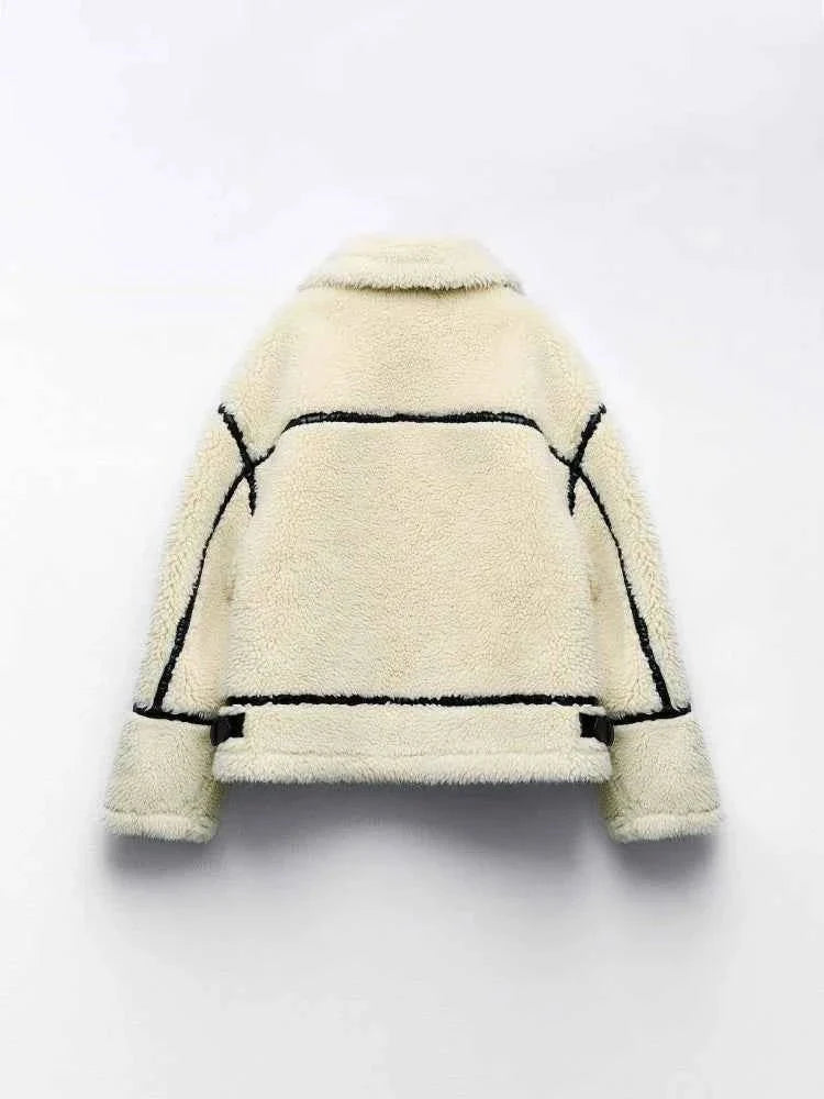 Vienna - Women's Oversized Jacket in Fleece Lining - photo 2