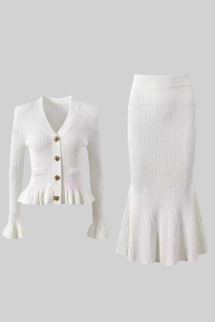 Viola - Women's Knit Top and Skirt Set - photo 5