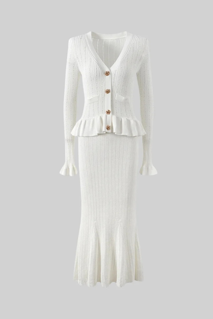 Viola - Women's Knit Top and Skirt Set - photo 6