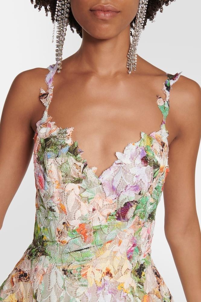 Bellarose - Women's Floral Embroidered Lace Midi Dress Elegant & Romantic Summer Outfit