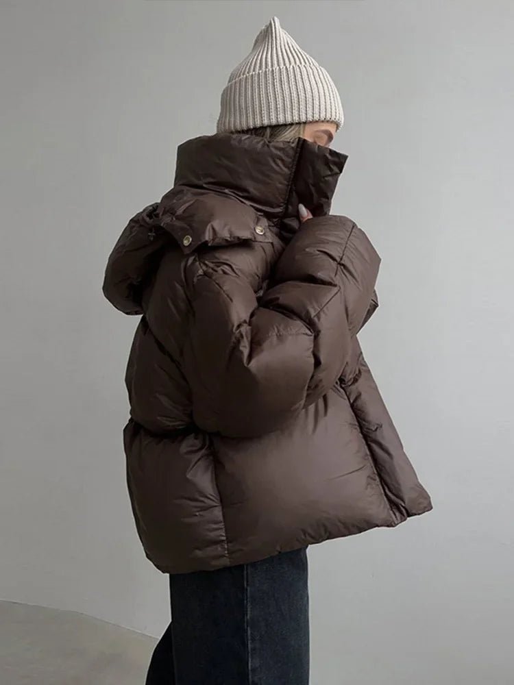 Wilda - Women's Padded Hooded Jacket with Zip Front - photo 4