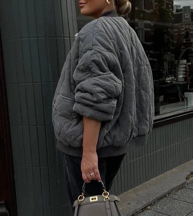 Willowby - Women's Relaxed Bomber Jacket in Quilted Finish - photo 9