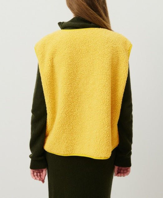 Pansy - Women's Tailored Vest in Button-Front Fleece - photo 10