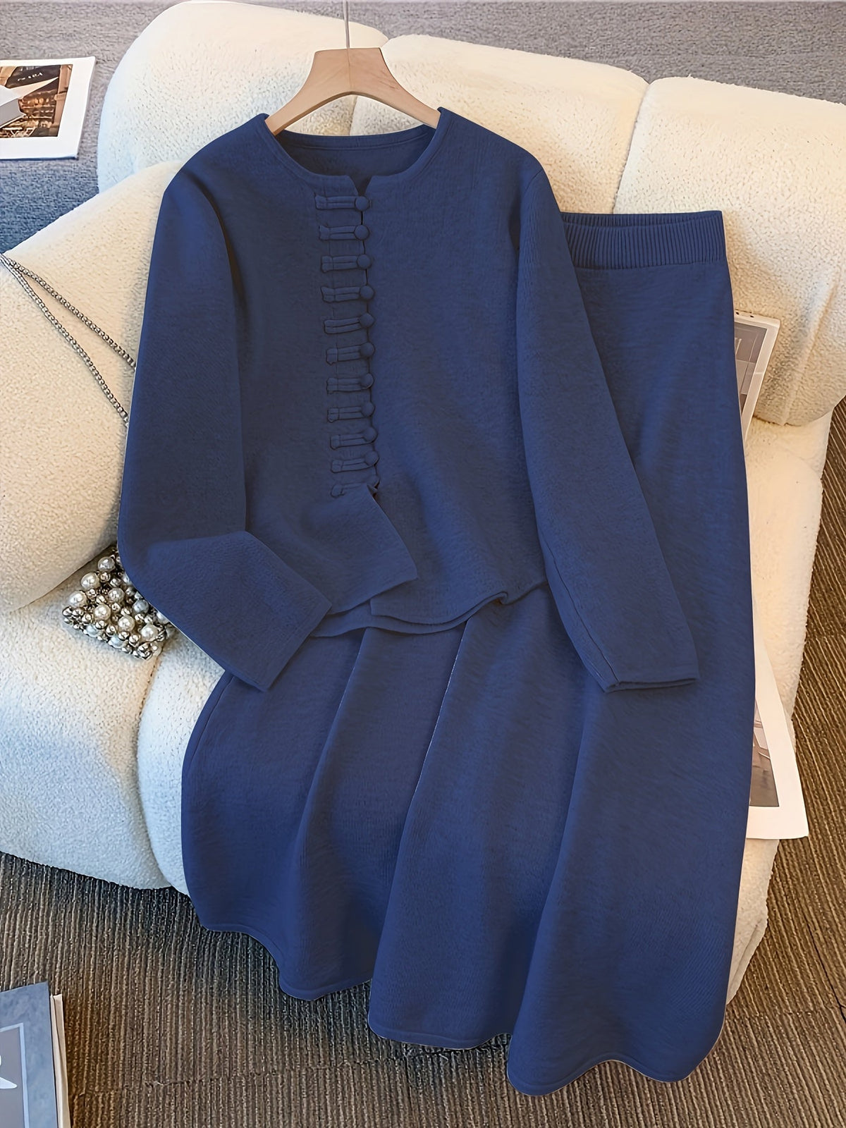 Women's Asymmetric Two-Piece Set with a Clean Seam Finish – view 2