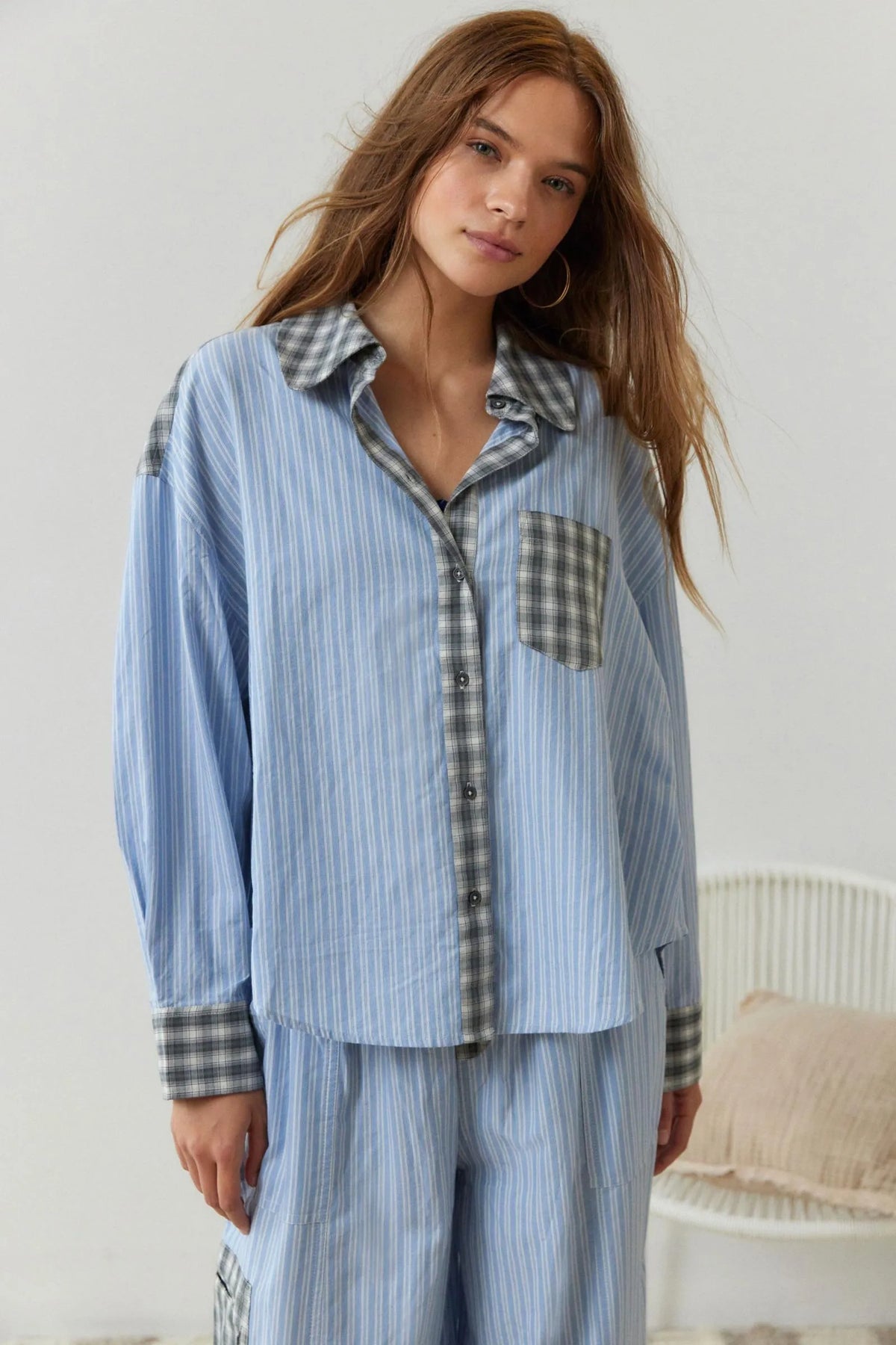 Women's Cotton Pajamas Set, Soft Stretchy Two-Piece Nightwear for Comfort – view 2
