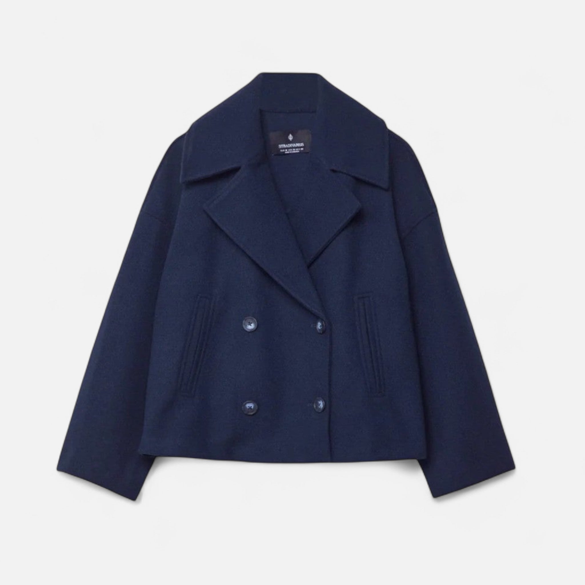Double-Breasted Cropped Blazer for Women