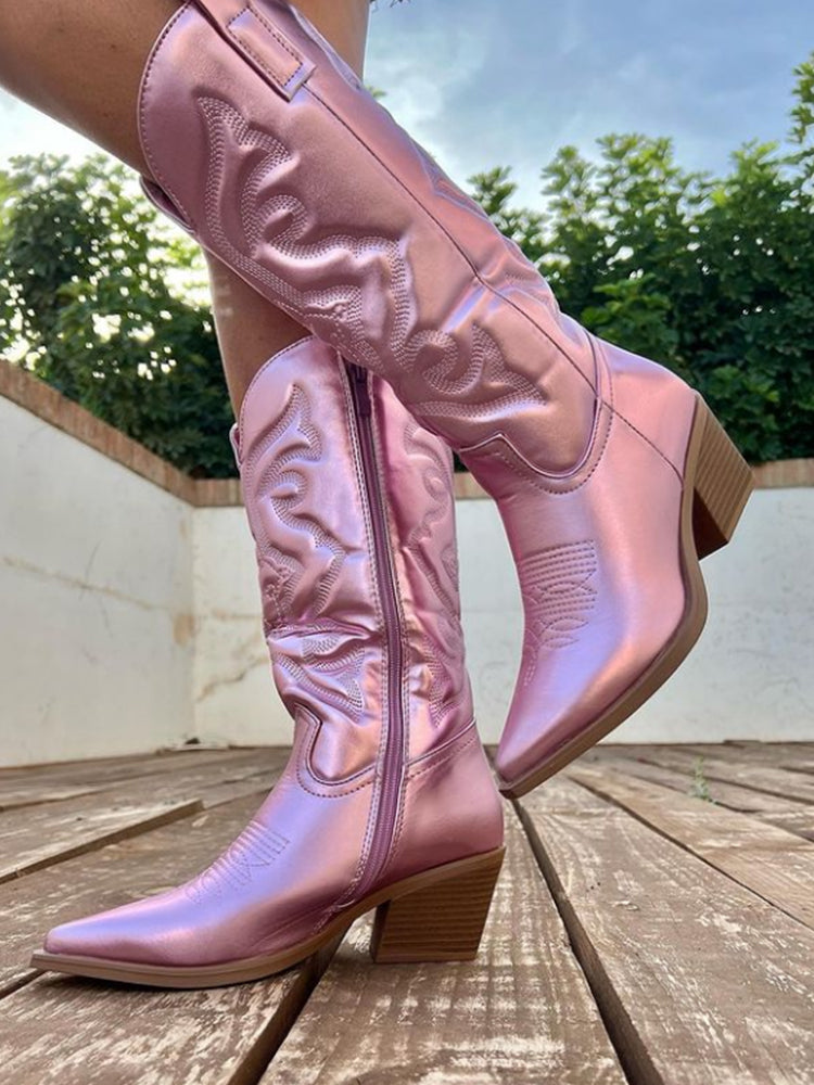 Women's Gracie - Chic Metallic Cowboy Boots for an Irresistible Look – view 5