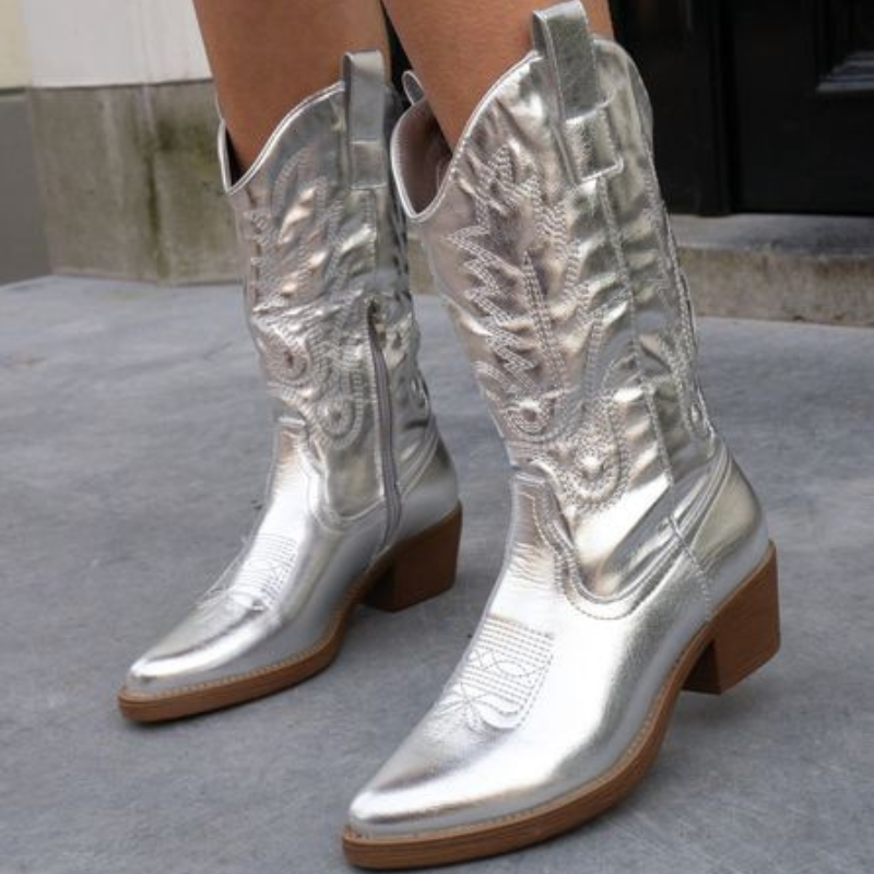 Women's Gracie - Chic Metallic Cowboy Boots for an Irresistible Look – view 8