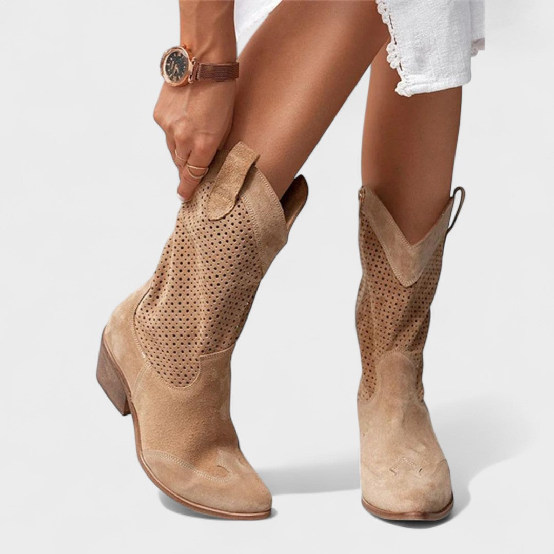 Janet – Bottines légères pour femme à talon carré