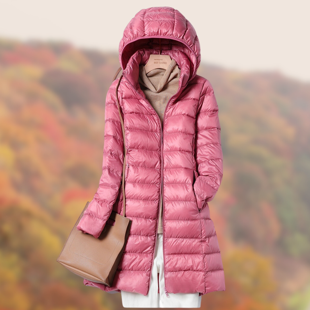 Jillian – Manteau d’hiver léger à capuche pour femme
