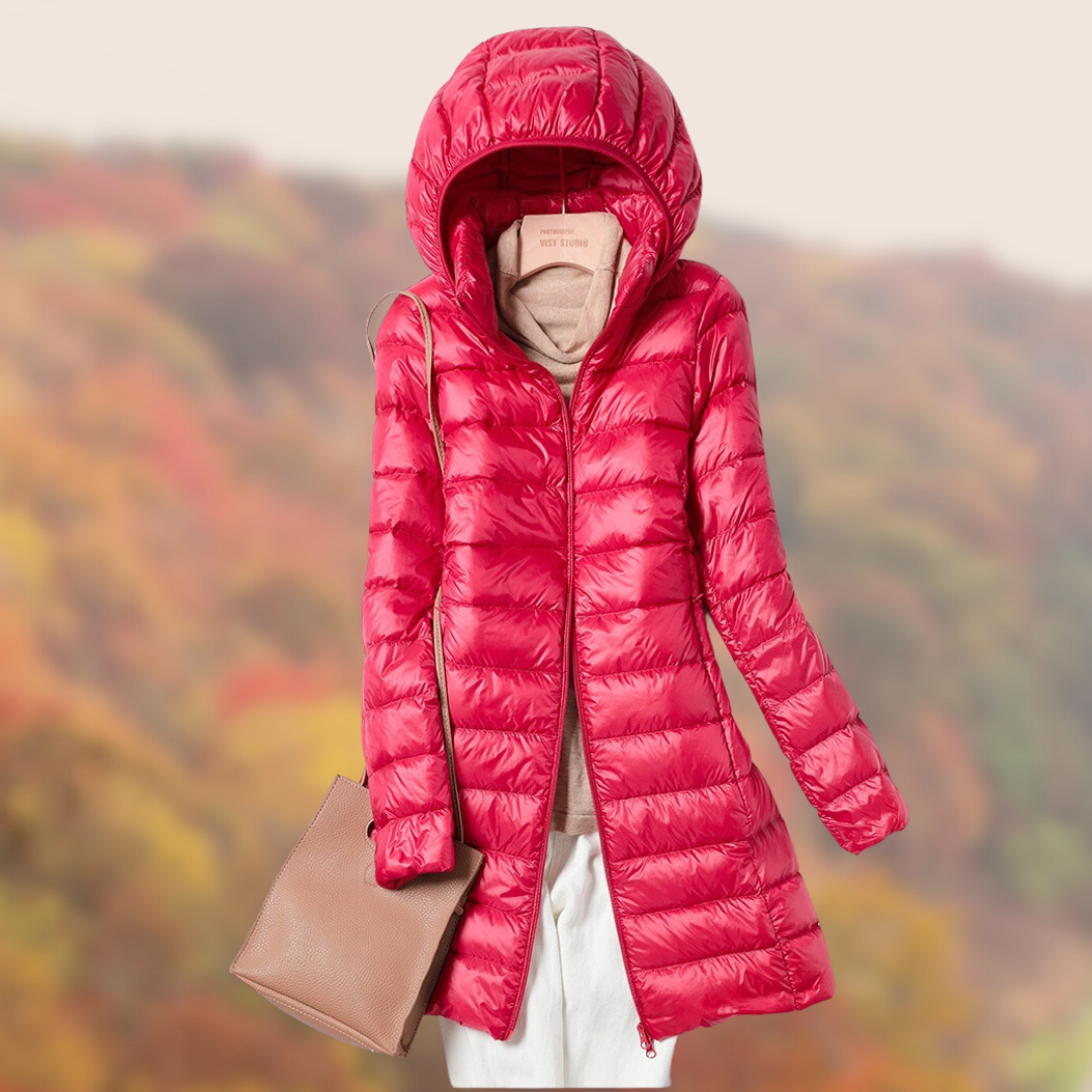 Jillian – Manteau d’hiver léger à capuche pour femme
