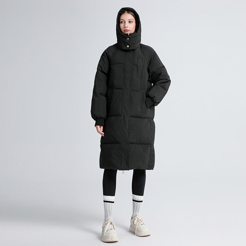 Elissa - Women's Streamlined Long Hooded Winter Puffer Coat - photo 5