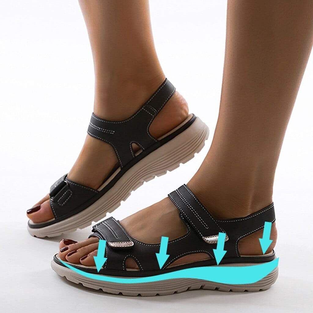 Sandalias ortopédicas para mujer con correas ajustables