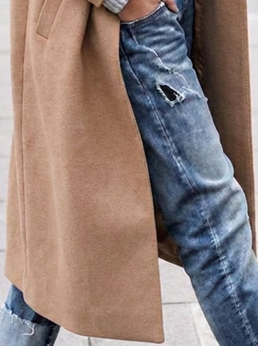 Marion – Manteau d’hiver oversize pour femme avec col à revers