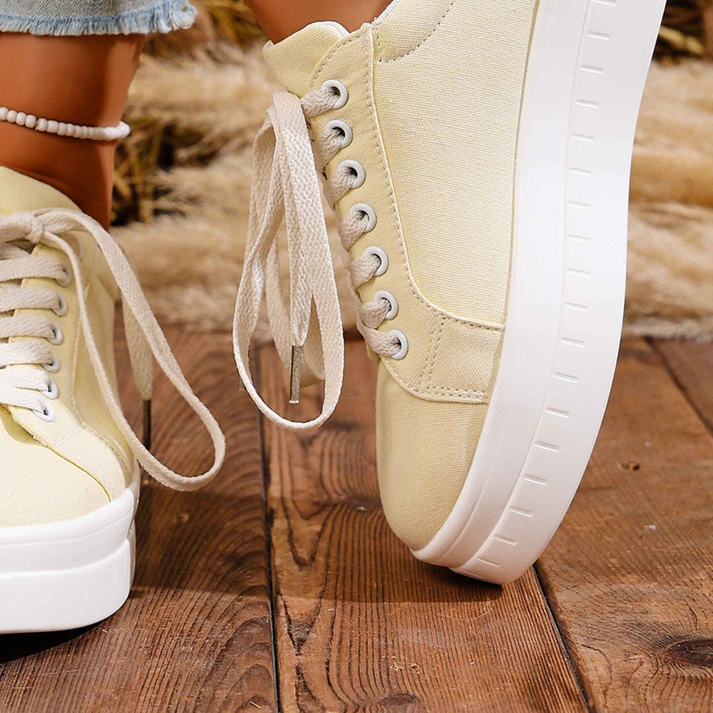 Devon - Women's Platform Sneakers with Chunky Sole