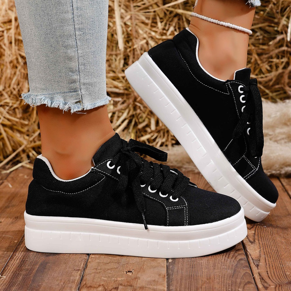 Devon - Women's Platform Sneakers with Chunky Sole