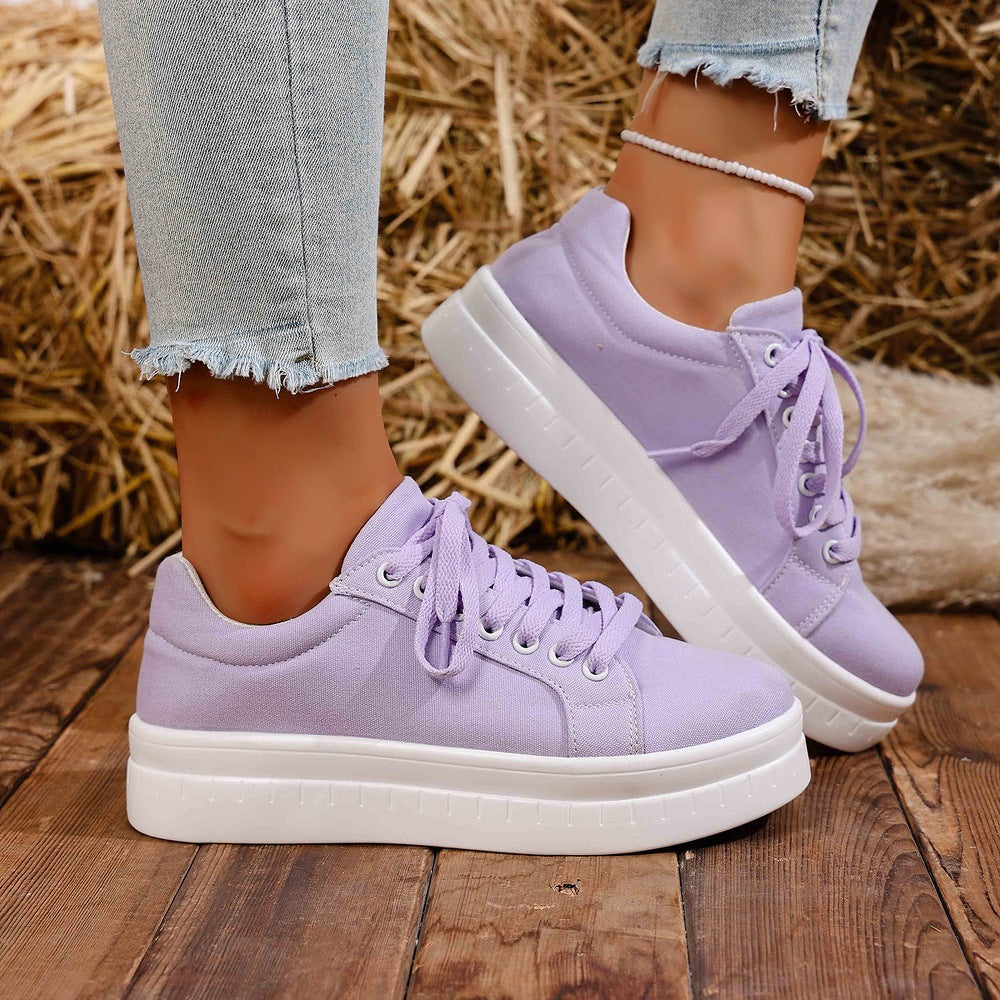 Devon - Women's Platform Sneakers with Chunky Sole