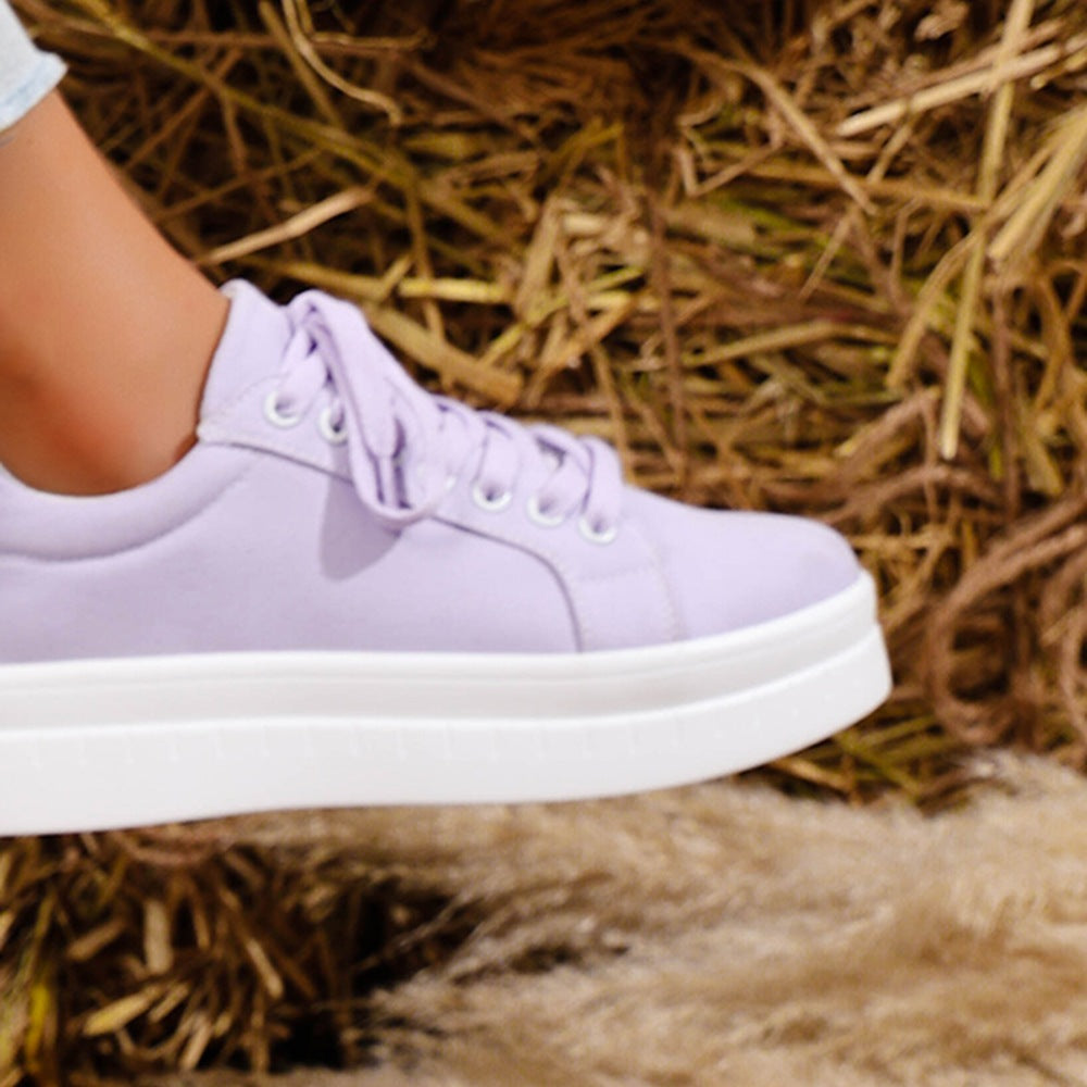 Devon - Women's Platform Sneakers with Chunky Sole