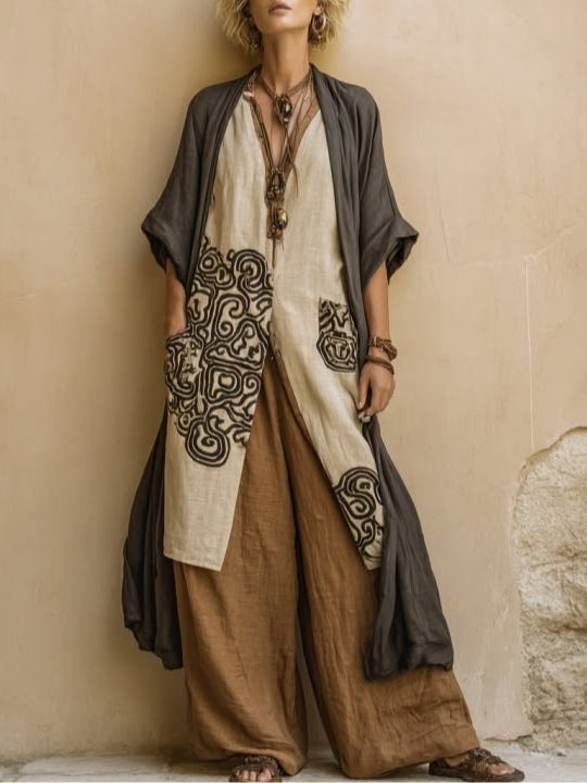 Merle - Women's Relaxed Boho Three-Piece Set - photo 1