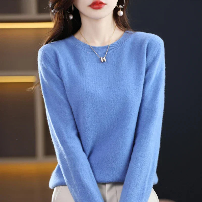 Nadene - Women's Slim Sweater in Elegant Classic Crew Neck - photo 22