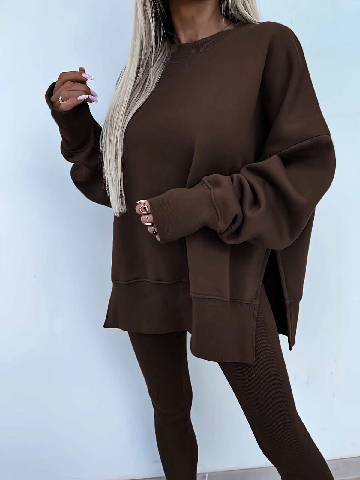 Women's Two-Piece Knit Jumper and Trousers Set – view 6