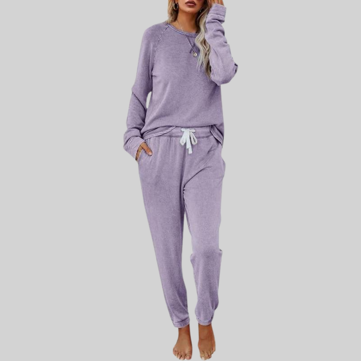 Women's Two-Piece Lounge Set Relaxed Fit – view 7
