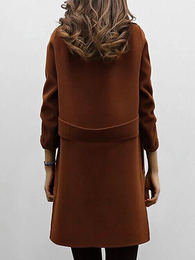 Quinn - Women's Double-Breasted Long Coat