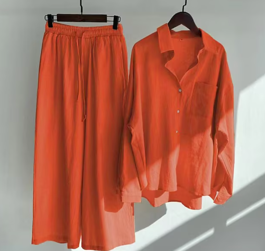 Cheryl - Women's Relaxed Two-Piece Set with an Elastic Waist