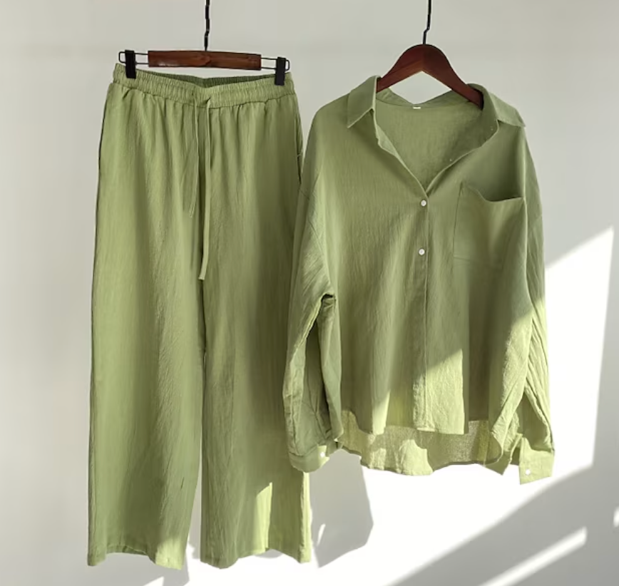 Cheryl - Women's Relaxed Two-Piece Set with an Elastic Waist