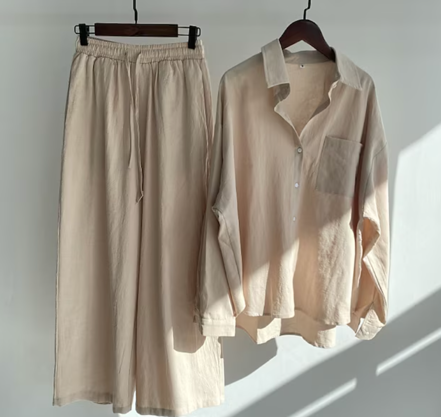Cheryl - Women's Relaxed Two-Piece Set with an Elastic Waist
