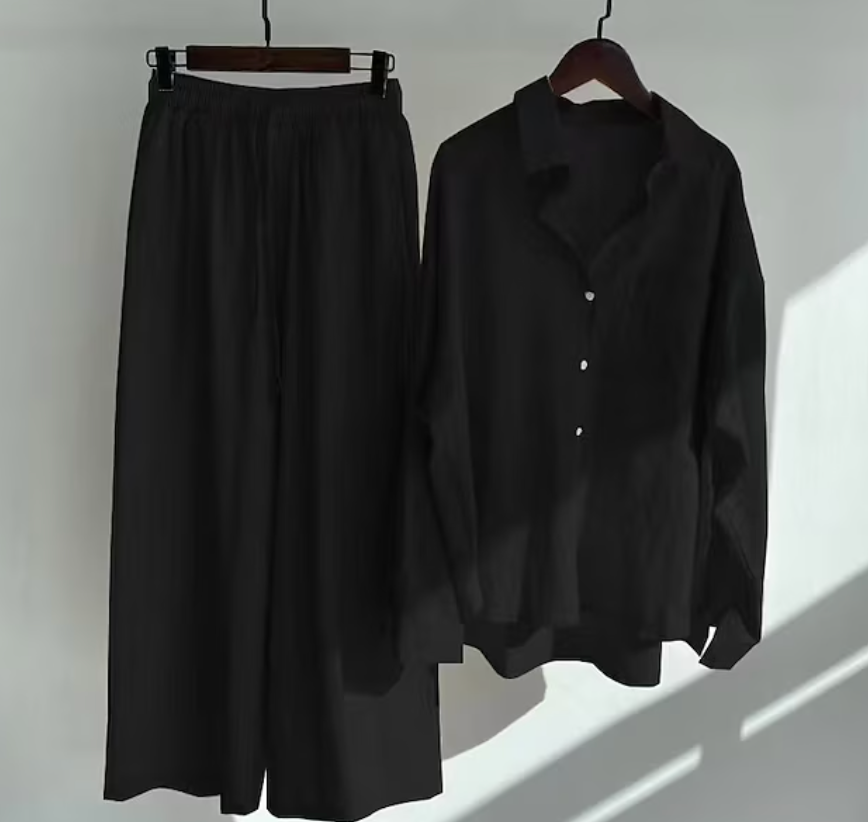Cheryl - Women's Relaxed Two-Piece Set with an Elastic Waist