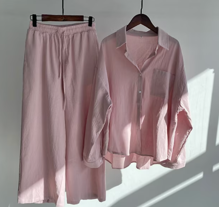 Cheryl - Women's Relaxed Two-Piece Set with an Elastic Waist