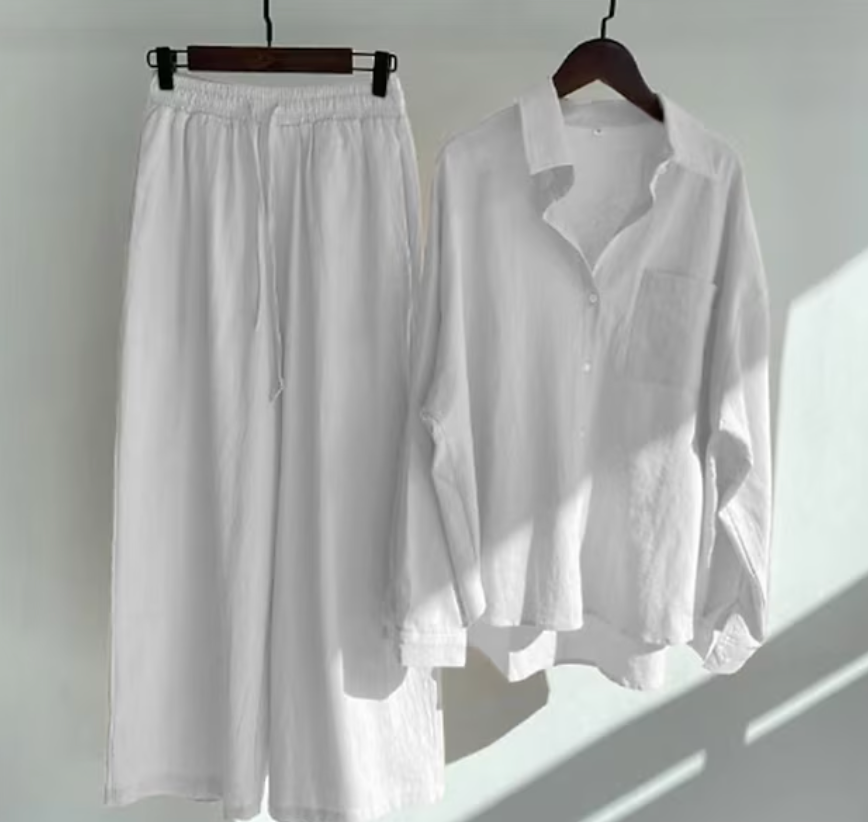 Cheryl - Women's Relaxed Two-Piece Set with an Elastic Waist