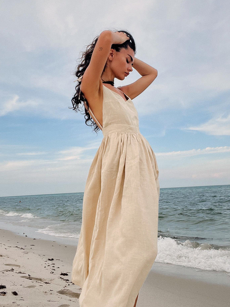 Wynne - Women's Midi Dress with V-Neck - photo 12