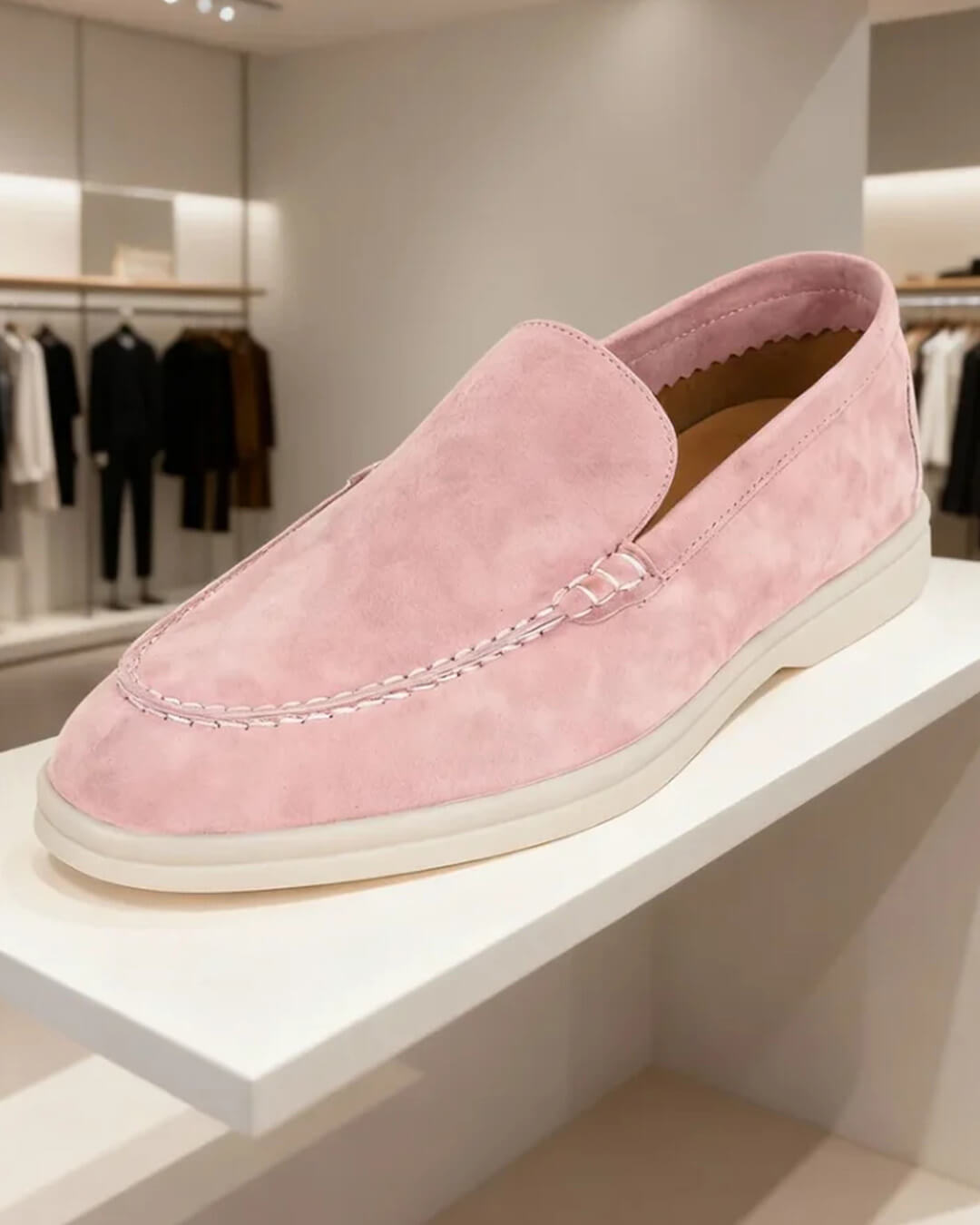 Mocassini bassi in suede Elvira