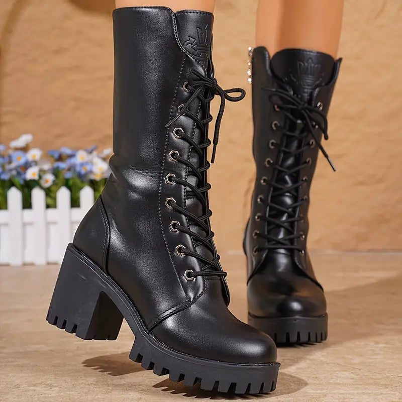 Zinnia - Women's Boots with Zip Front - photo 1