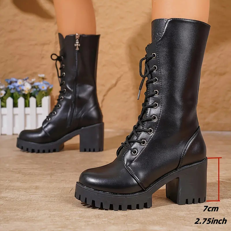 Zinnia - Women's Boots with Zip Front - photo 4