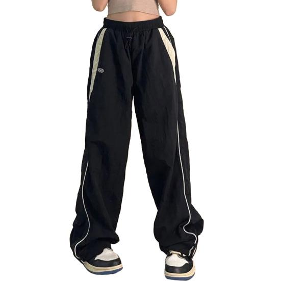 Zinnia - Women's Wide-Leg Track Pants with Drawstring Waist - photo 1