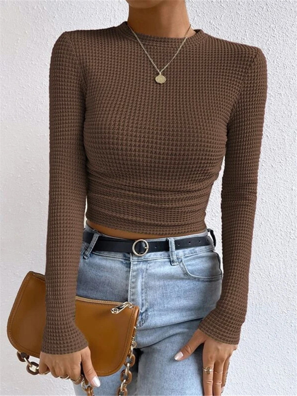 Zora-Lee - Women's Jumper in Knit with Long Sleeves - photo 3