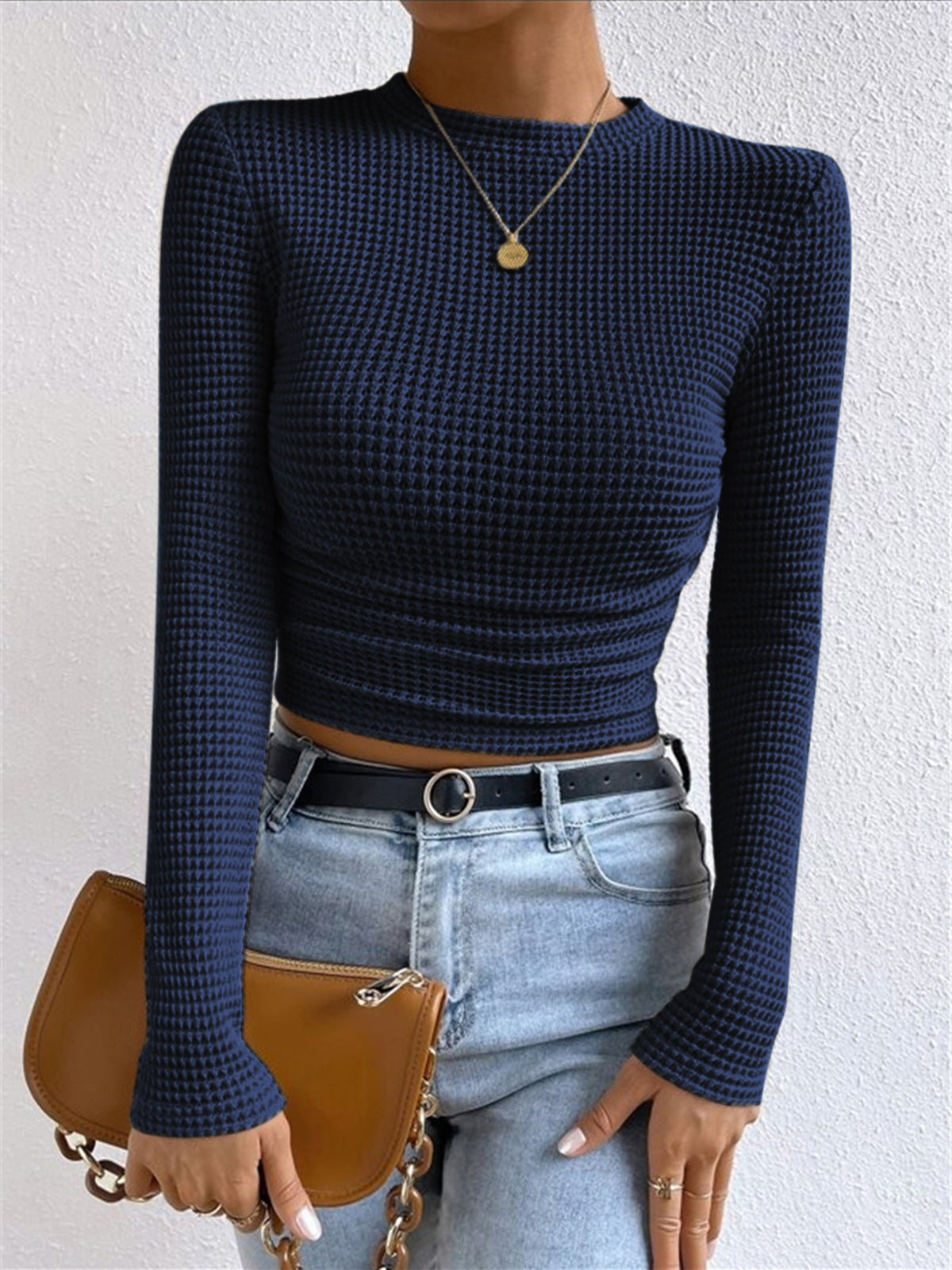 Zora-Lee - Women's Jumper in Knit with Long Sleeves - photo 4
