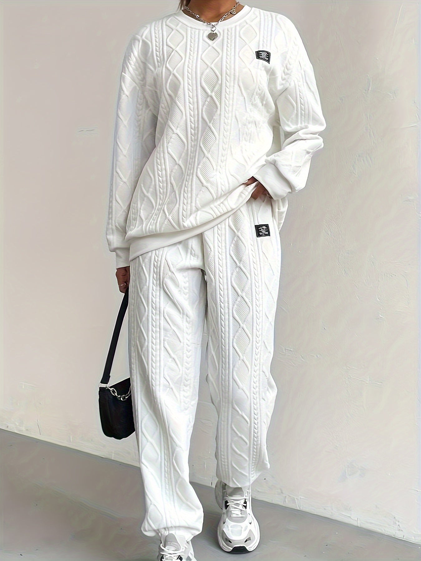 Fianna - Women's Cable Knit Lounge Set