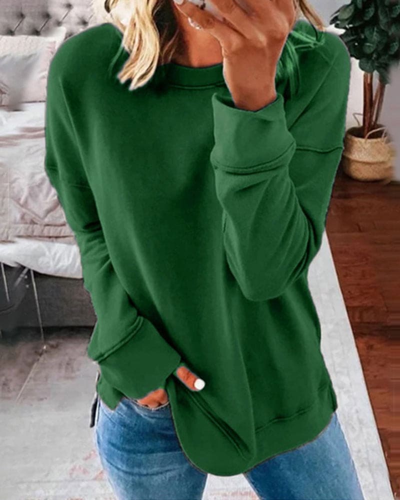 Kaitlyn - Women's Relaxed Fit Cozy Sweater (Plus Size Available)